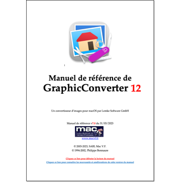 Manuel de référence 7pour GraphicConverter 12